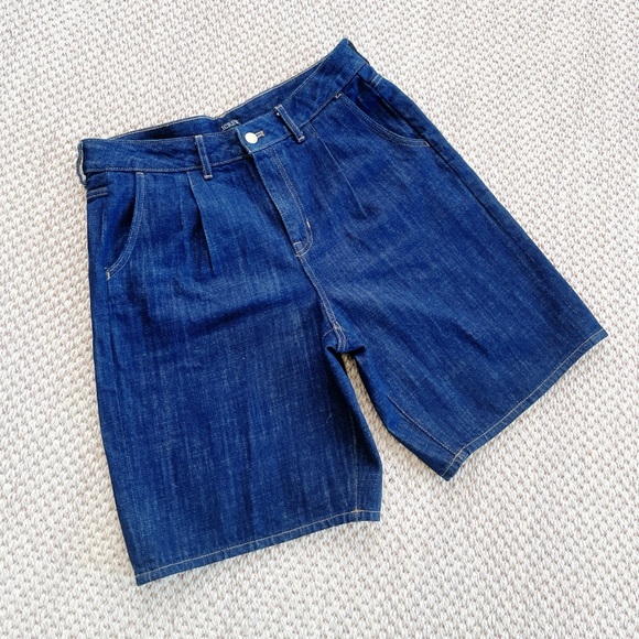 J. Crew Pants - J.Crew Women’s Pleated Classic Blue Denim Women's Shorts - 9” ineam
